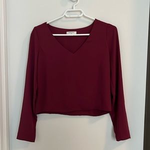 Babaton Maroon Blouse
